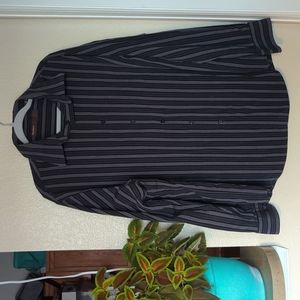 Men's Perry Ellis 2X Long Sleeve Button Up Striped Shirt
